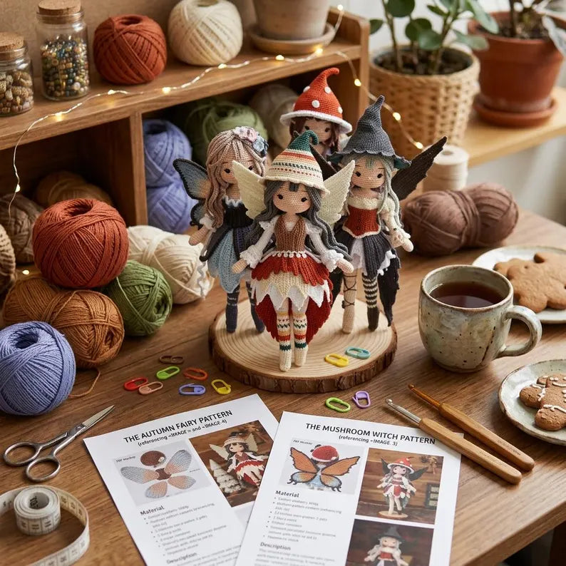 Fairy Dolls Crochet Pattern Bundle – Magical Amigurumi Collection