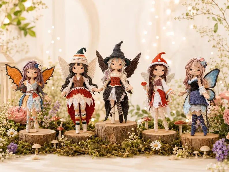 Fairy Dolls Crochet Pattern Bundle – Magical Amigurumi Collection