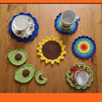 Floral Mug Rug & Coaster Crochet Pattern Bundle