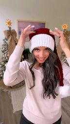 Wheat Stitch Santa & Elf Hat Crochet Pattern – Christmas Stocking Cap